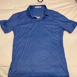 Peter Millar Speckled Blue Golf Shirt